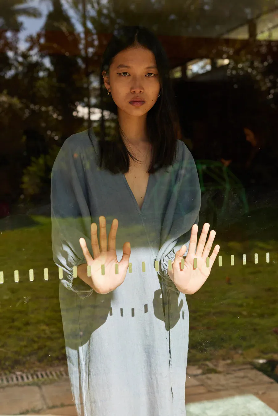 Crease Bind Dress - Air