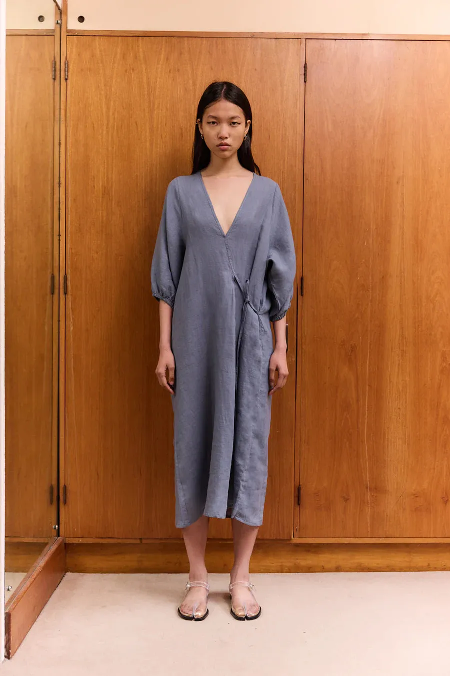 Crease Bind Dress - Air