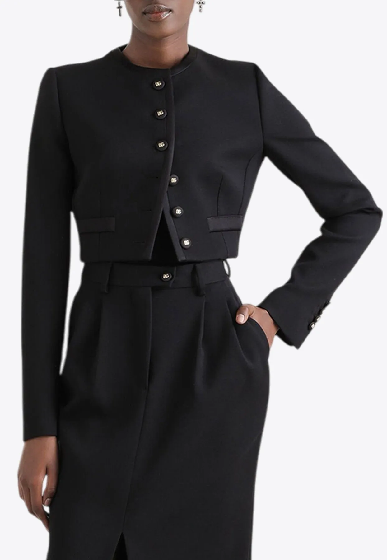 Cropped Wool Jacket