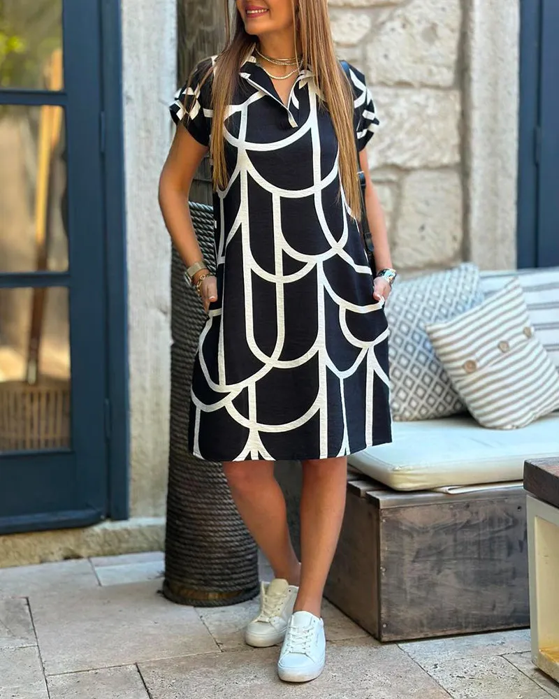 Dagmar | Short-sleeved midi dress