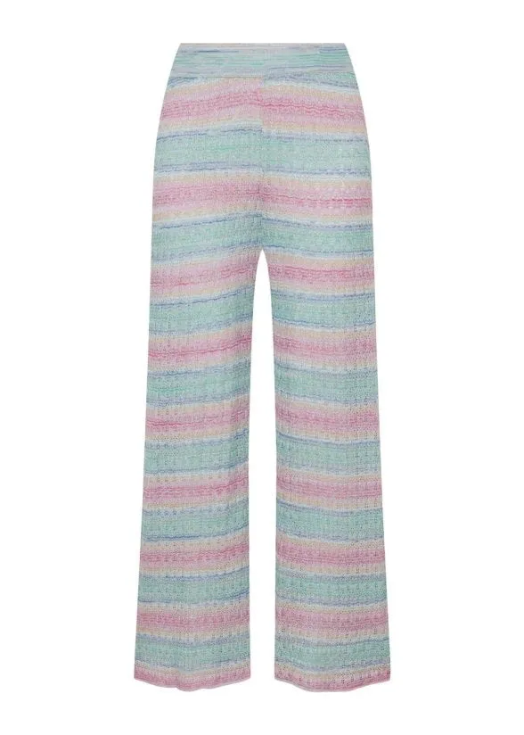 DEGRADE STRIPE EXOTIC KNIT PANTS