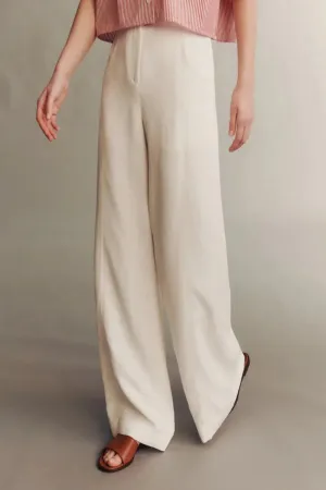 Demie Pants Coated Viscose Linen