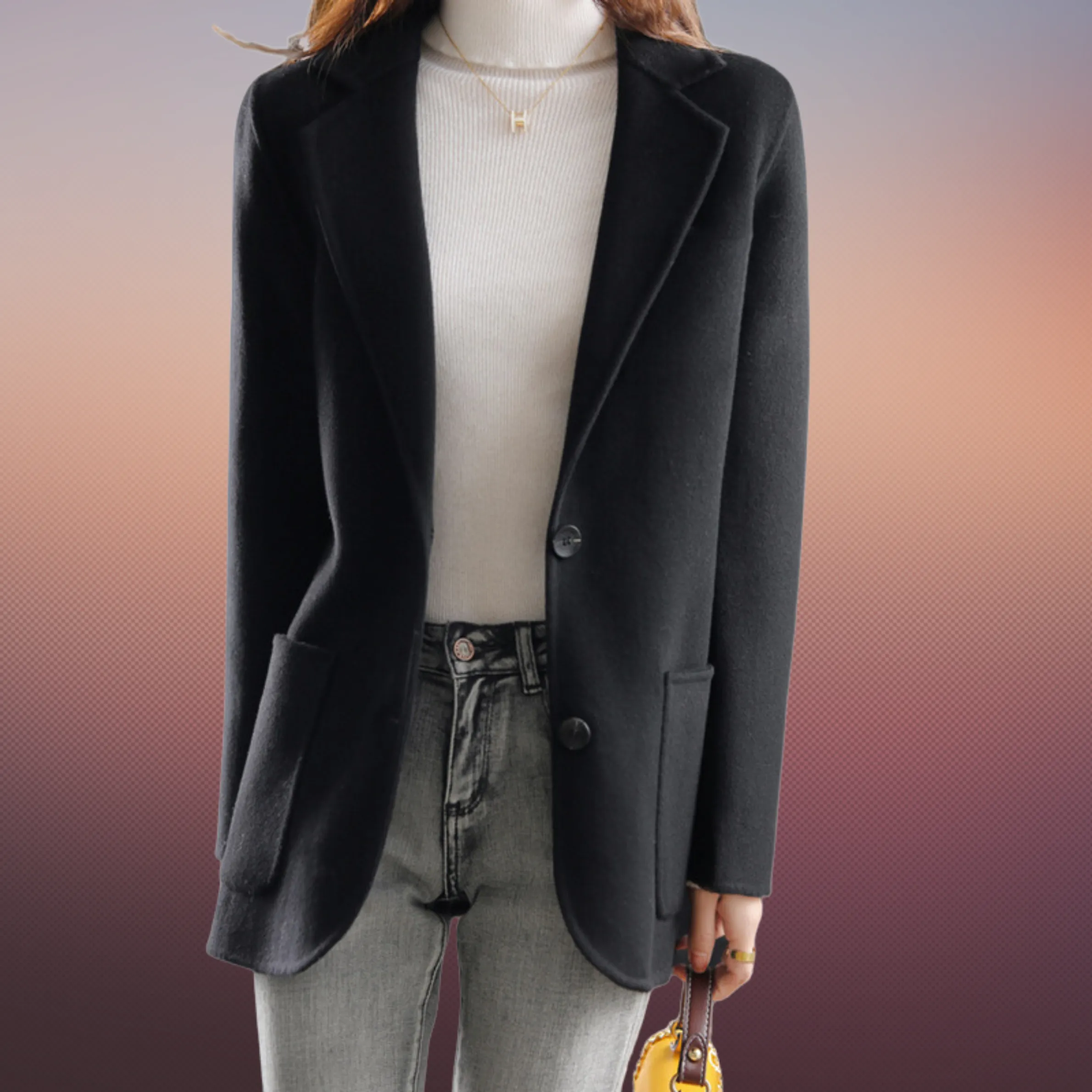 Doris - autumn and winter thickened tweed women's blazer