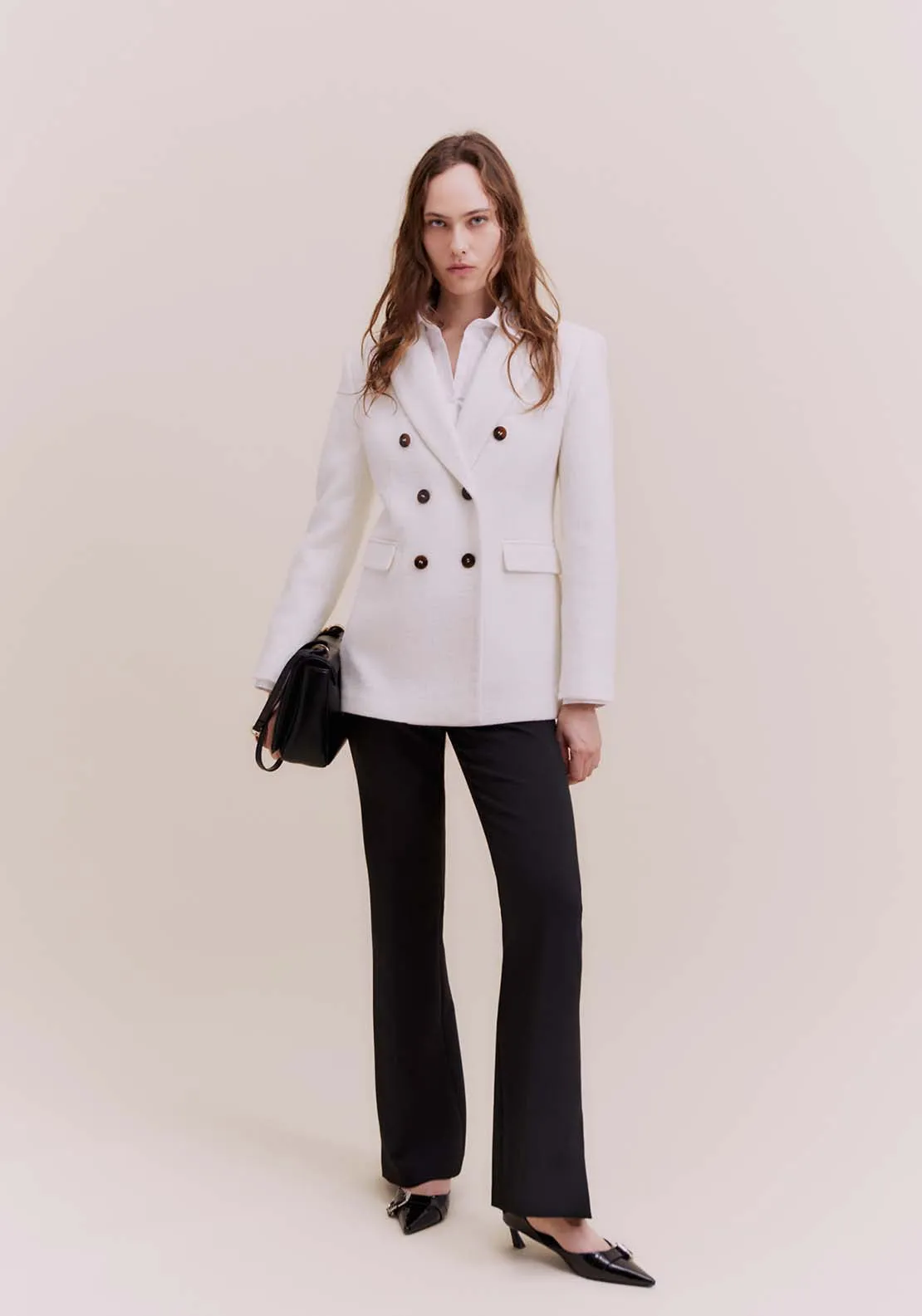 Double-breasted jacket - Ecru