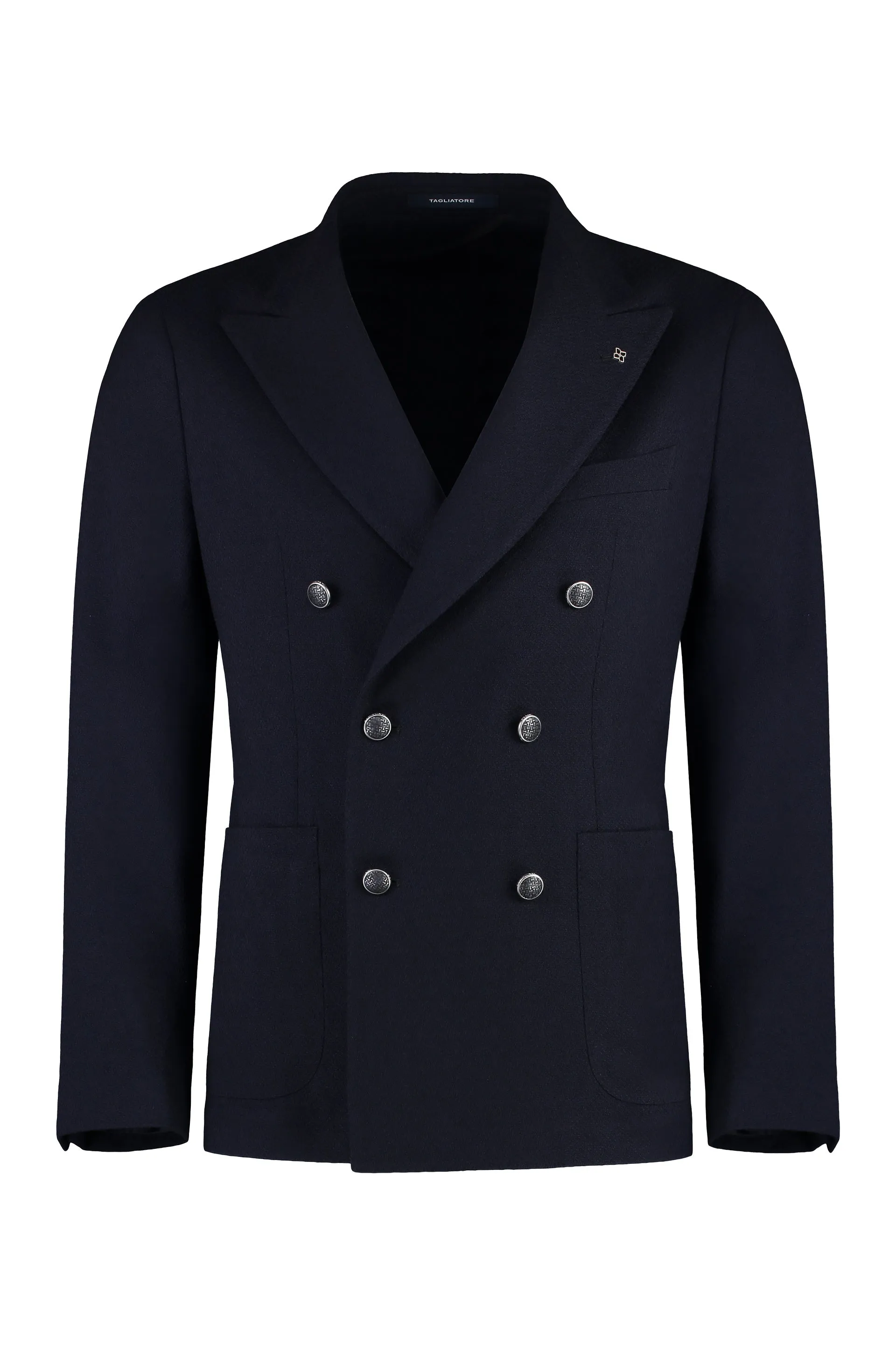 Double-breasted virgin wool jacket