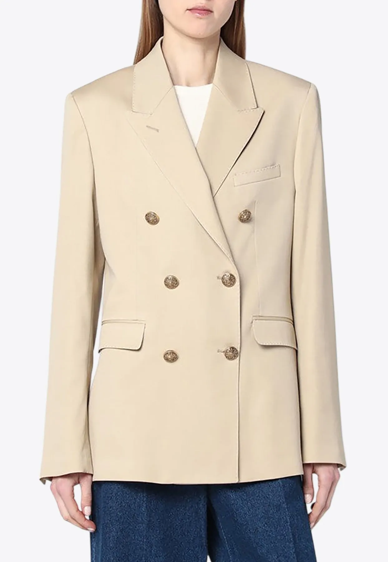 Double-Breasted Wool Blazer