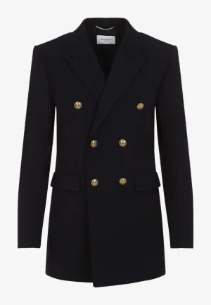 Double-Breasted Wool Blazer