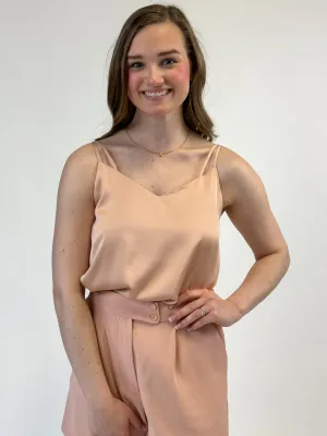 Double Strap Cami - Rose Cloud