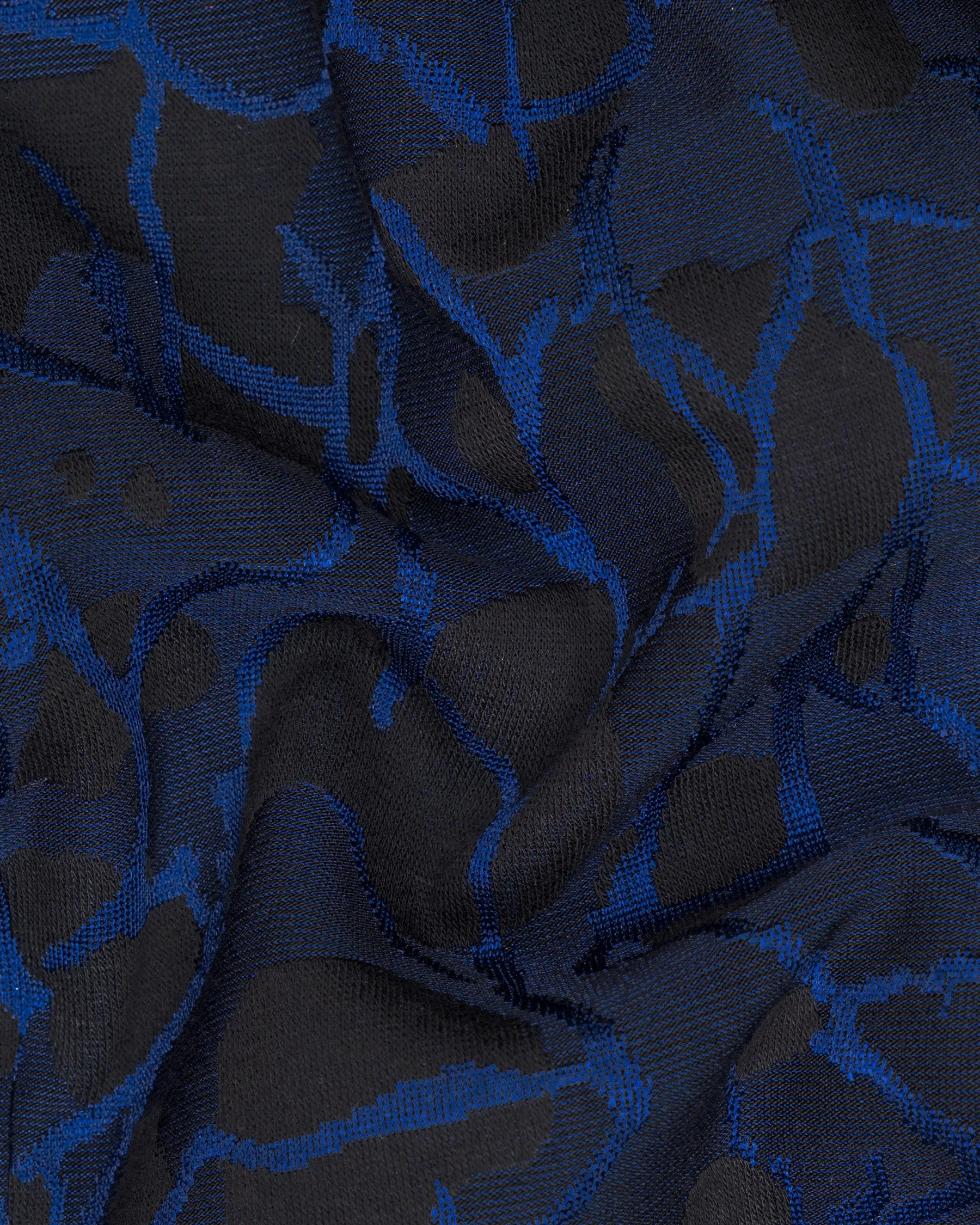 Downriver Blue with Thunder Black Tuxedo Designer Blazer