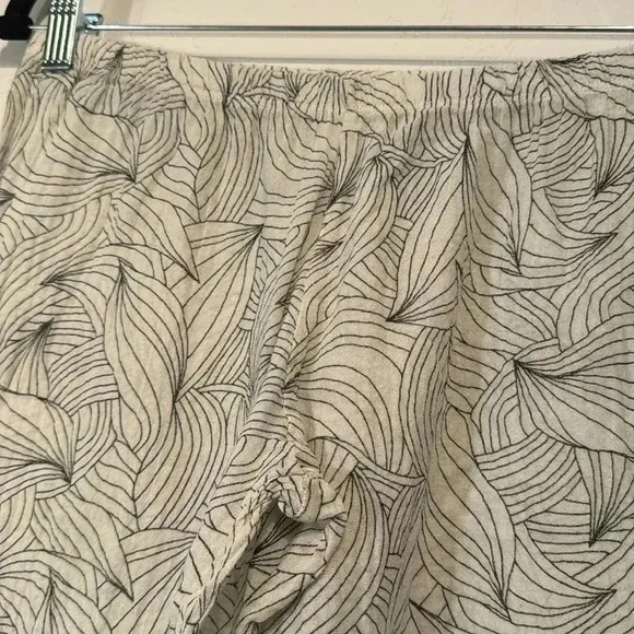 Eberjey 100% Cotton Leaf Print Pajama Pants size S
