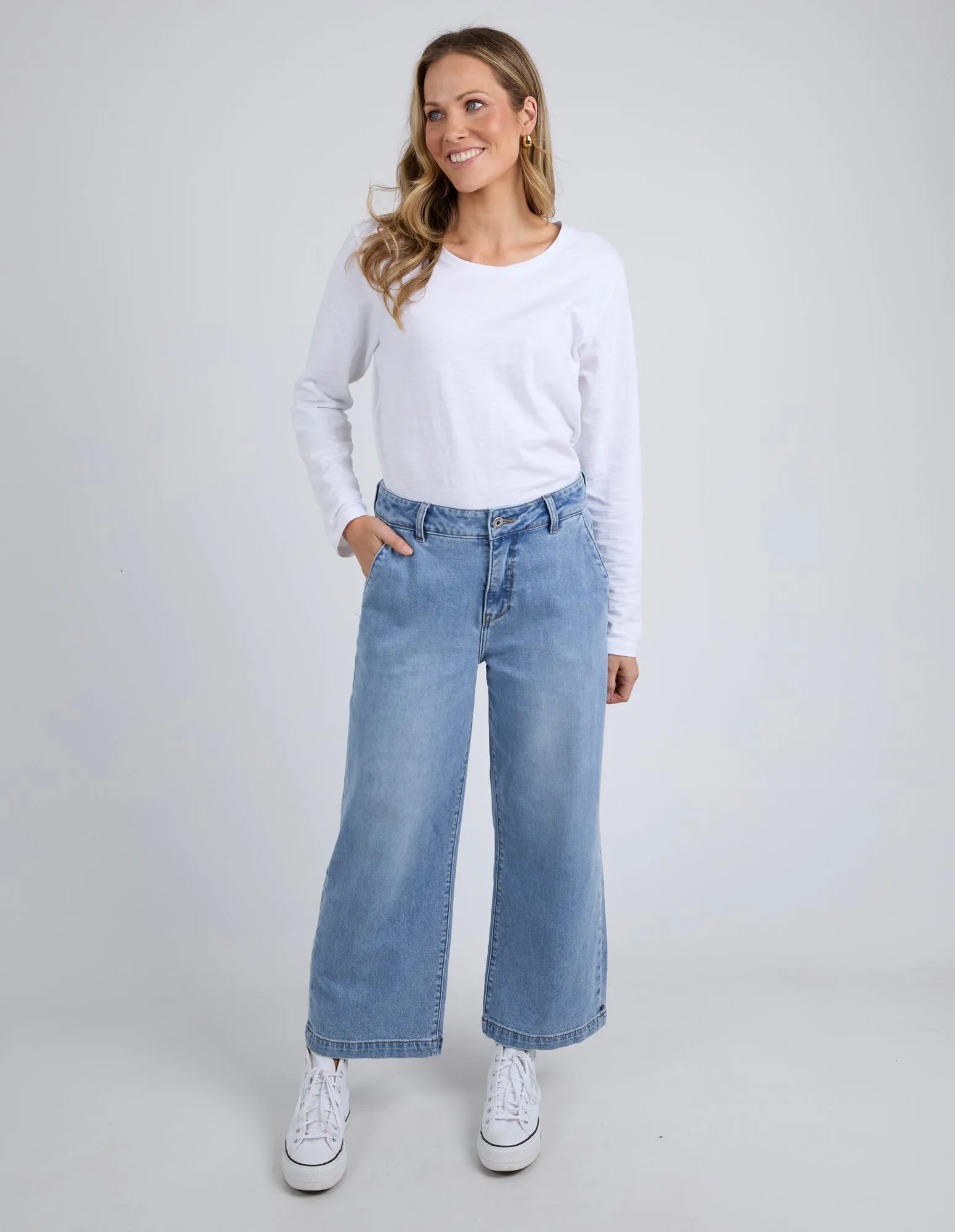 ELM Izzy Wide Leg Jean | Light Blue