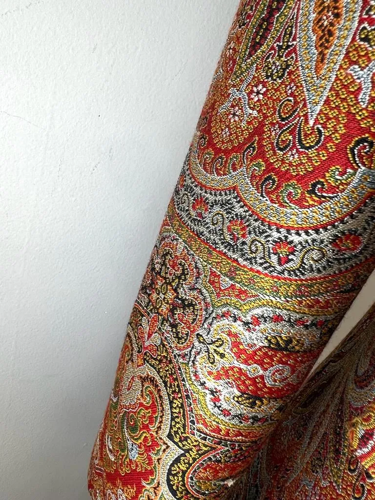 ETRO WOOL JACQUARD BROCADE JACKET DRESS IN MULTICOLOR