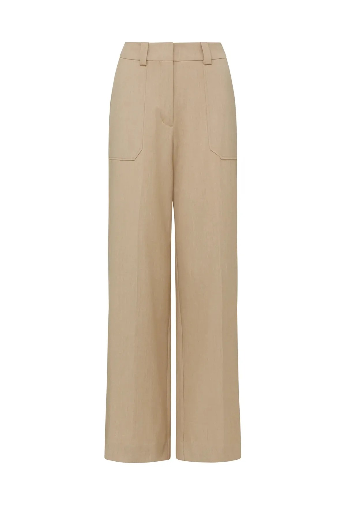 Evie Wide Leg Pant - Light Camel