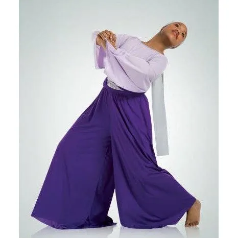 Extra Wide Palazzo Pants  DEEP PURPLE / S