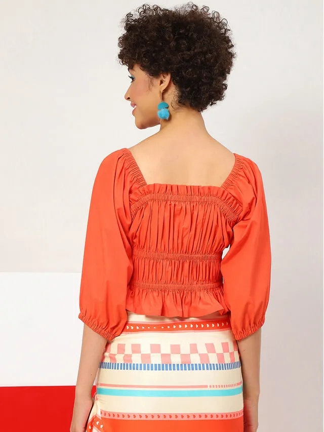 Faye gathered blouse