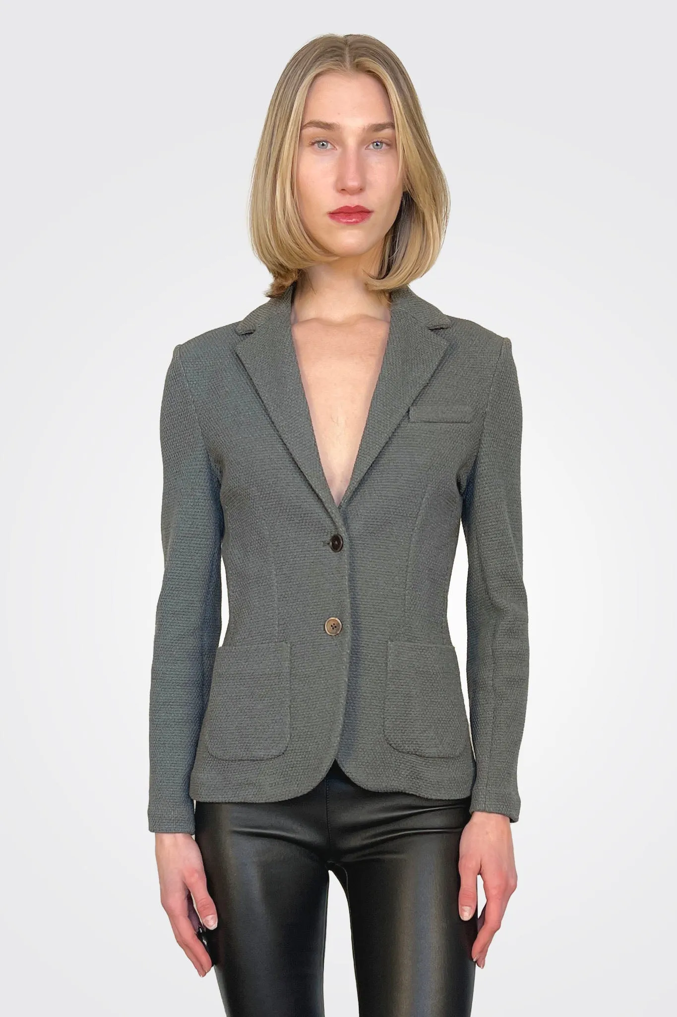 Fitted Blazer - Grey