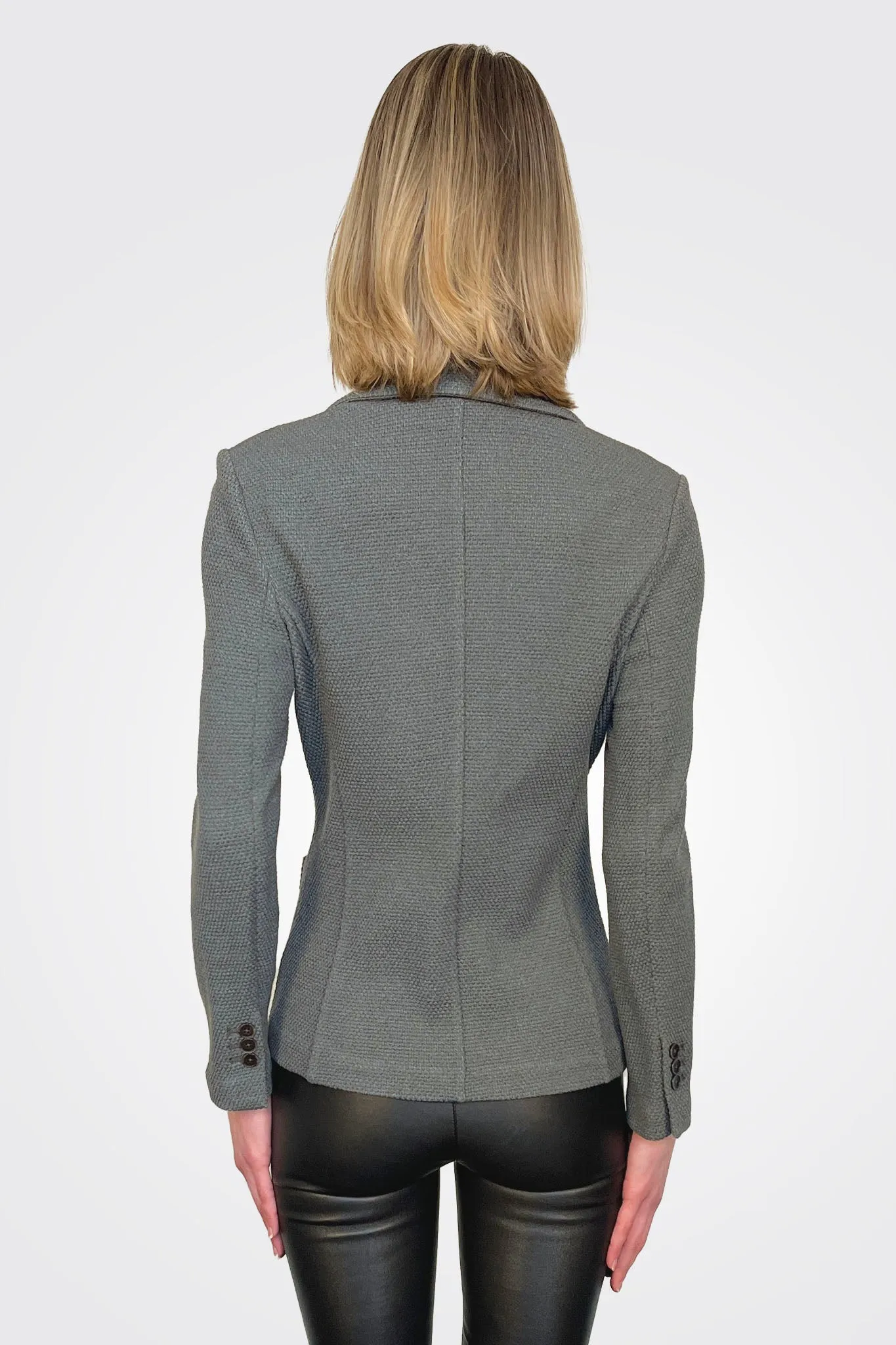 Fitted Blazer - Grey