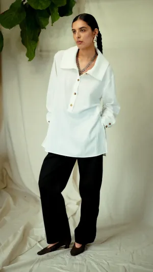 Flo Pant in Black Twill- Size 4 SAMPLE