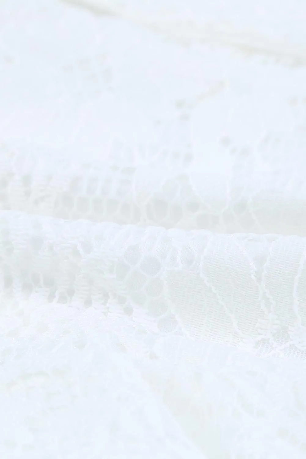 Flutter Sleeve Wrap V-Neck Floral Lace Dress