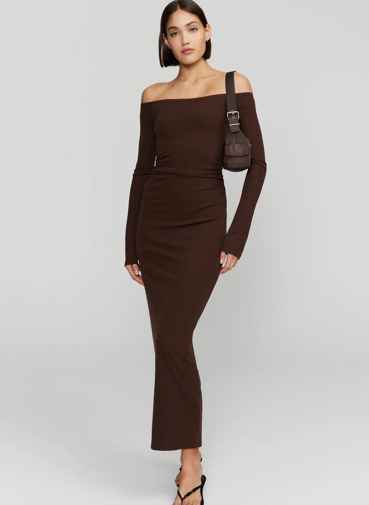 Frankie Midi Dress Carob