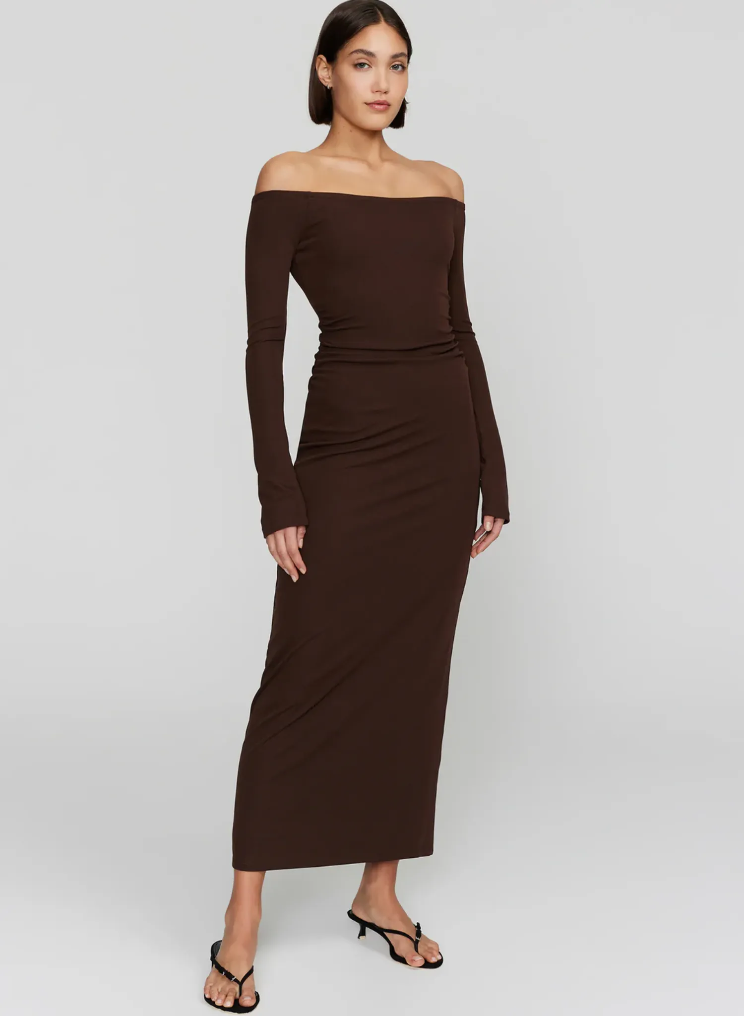 Frankie Midi Dress Carob