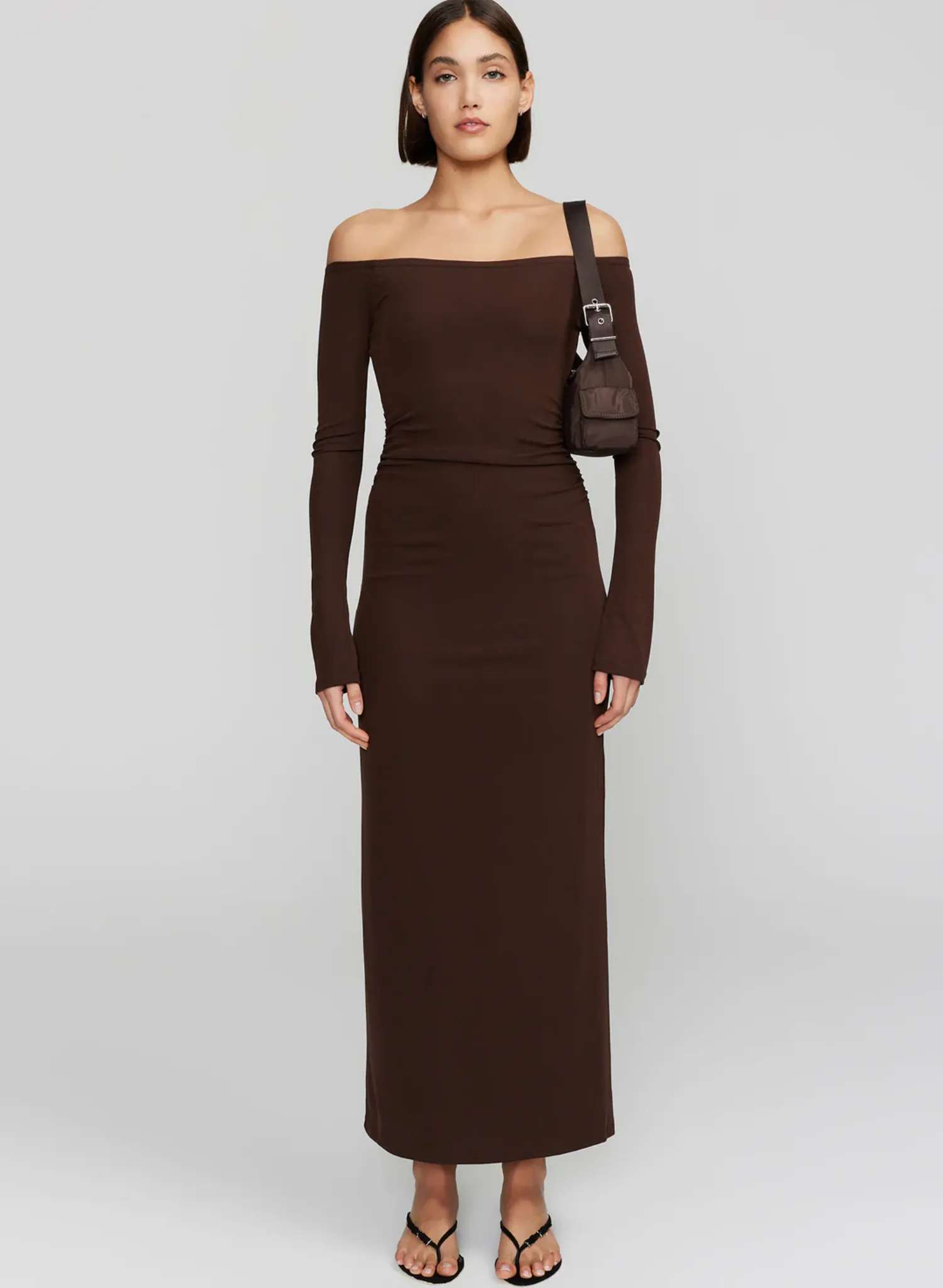 Frankie Midi Dress Carob