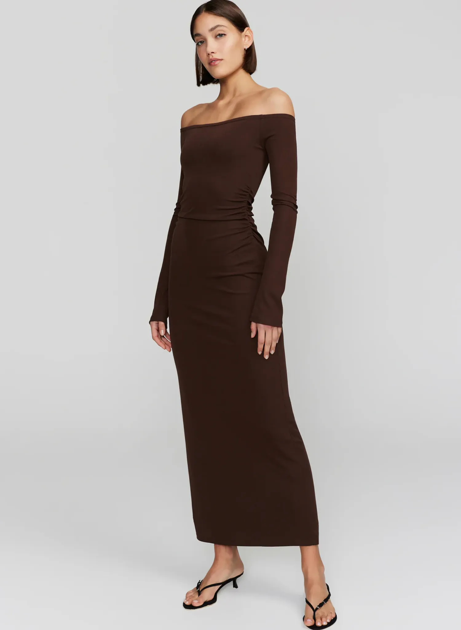 Frankie Midi Dress Carob
