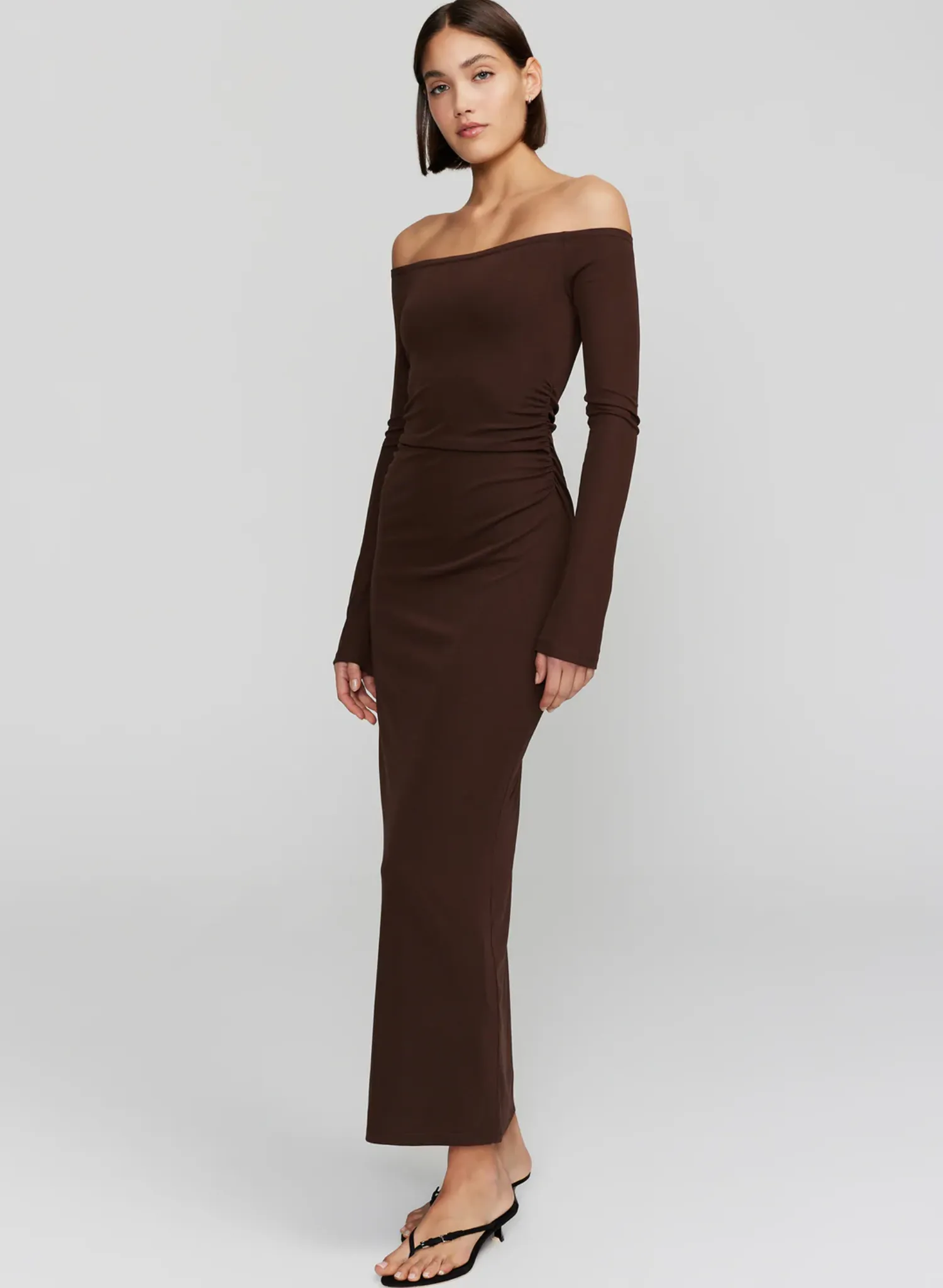 Frankie Midi Dress Carob