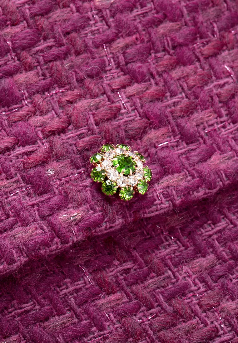 Frayed-detail Embellished Jacket
