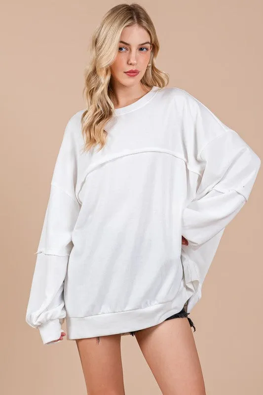 French Terry Solid Knit Top