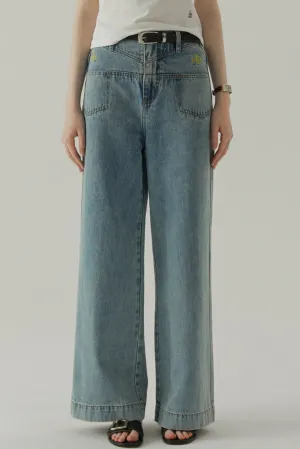 French Wide-Leg Pants