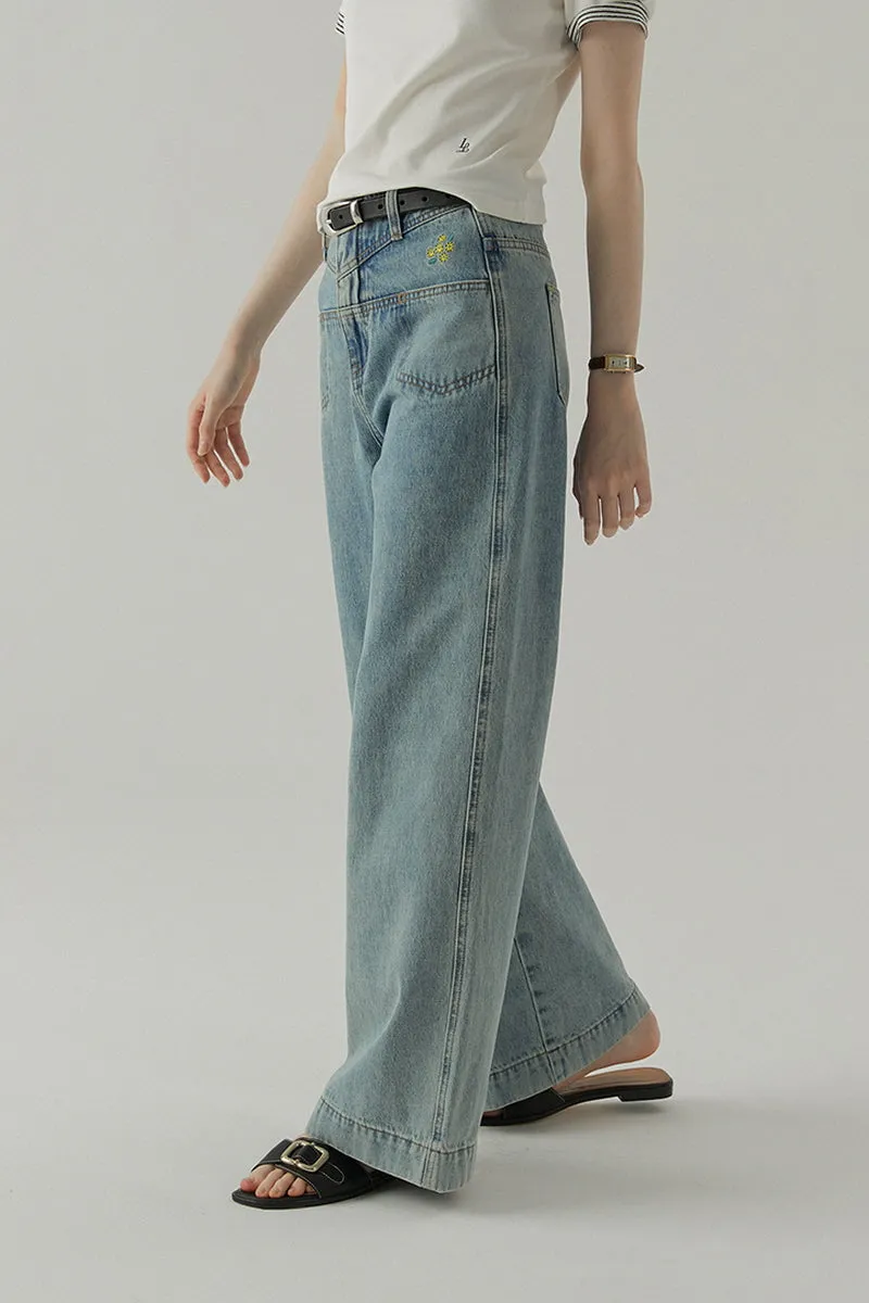 French Wide-Leg Pants