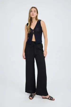 Front Button Crochet Top