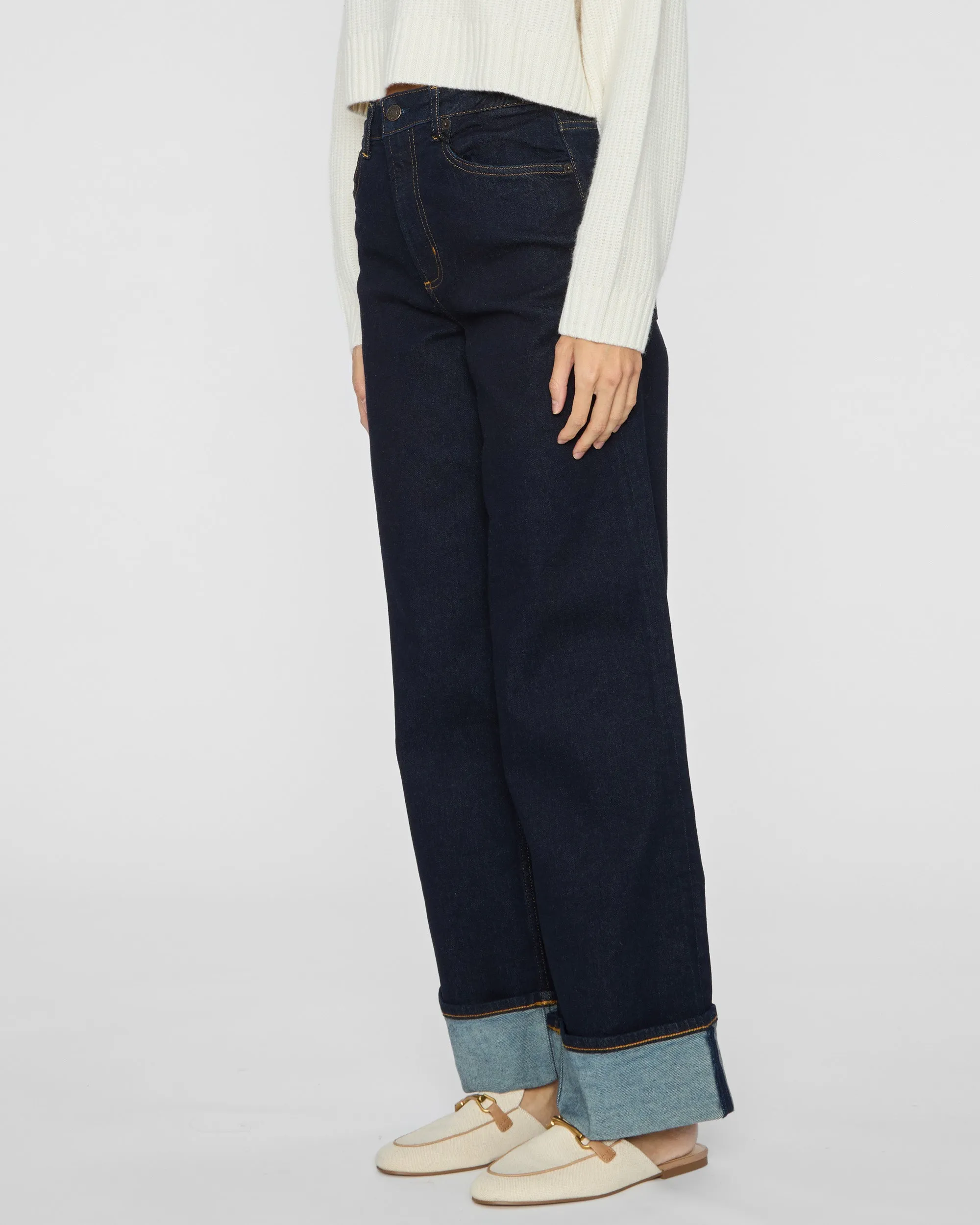 Getty Jeans in Midnight Blues Cuffed