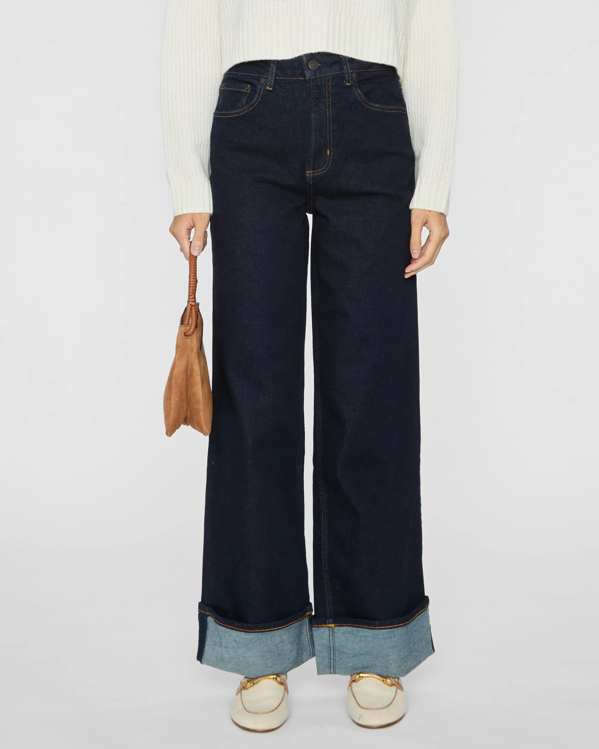 Getty Jeans in Midnight Blues Cuffed
