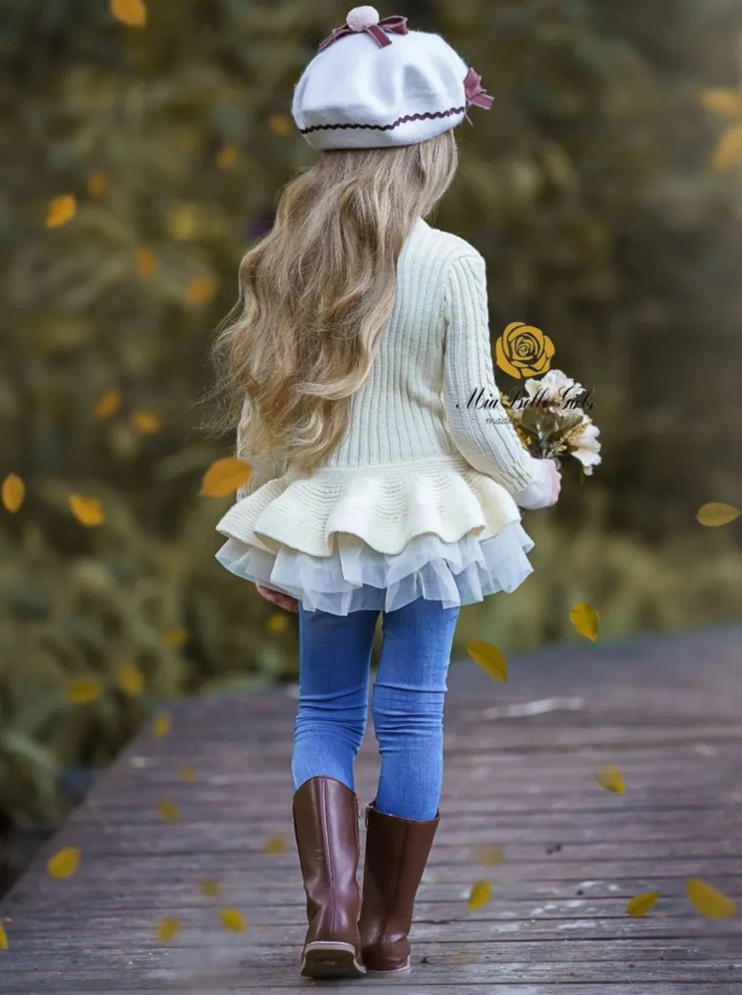 Girls Cute As Pie Tutu Sweater