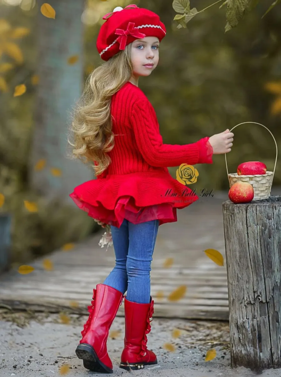 Girls Cute As Pie Tutu Sweater