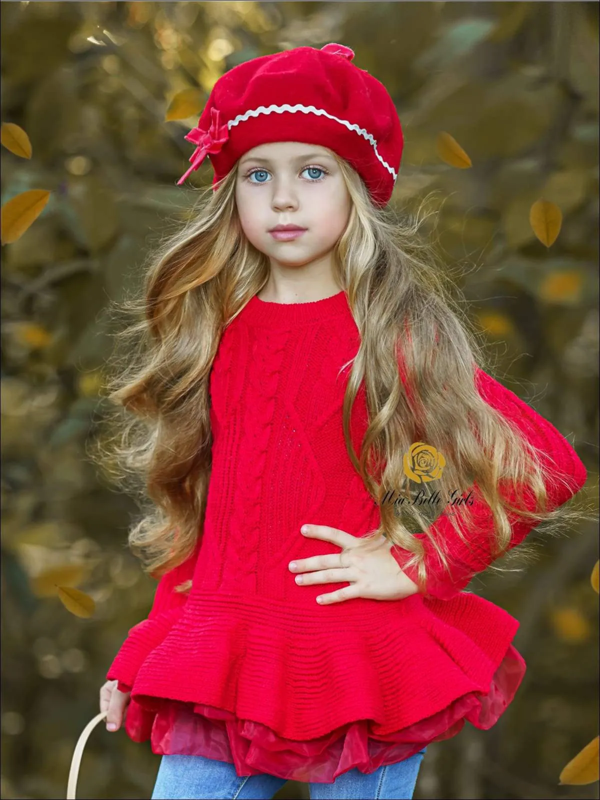 Girls Cute As Pie Tutu Sweater