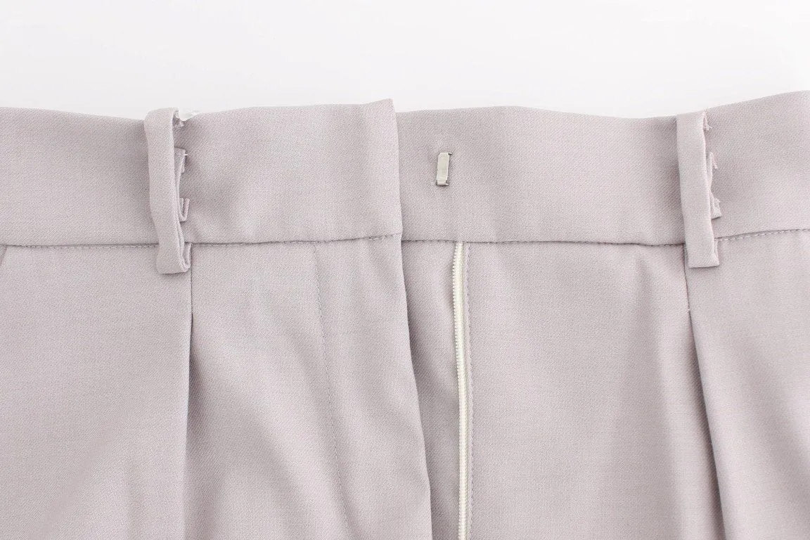 Gray high waist pants