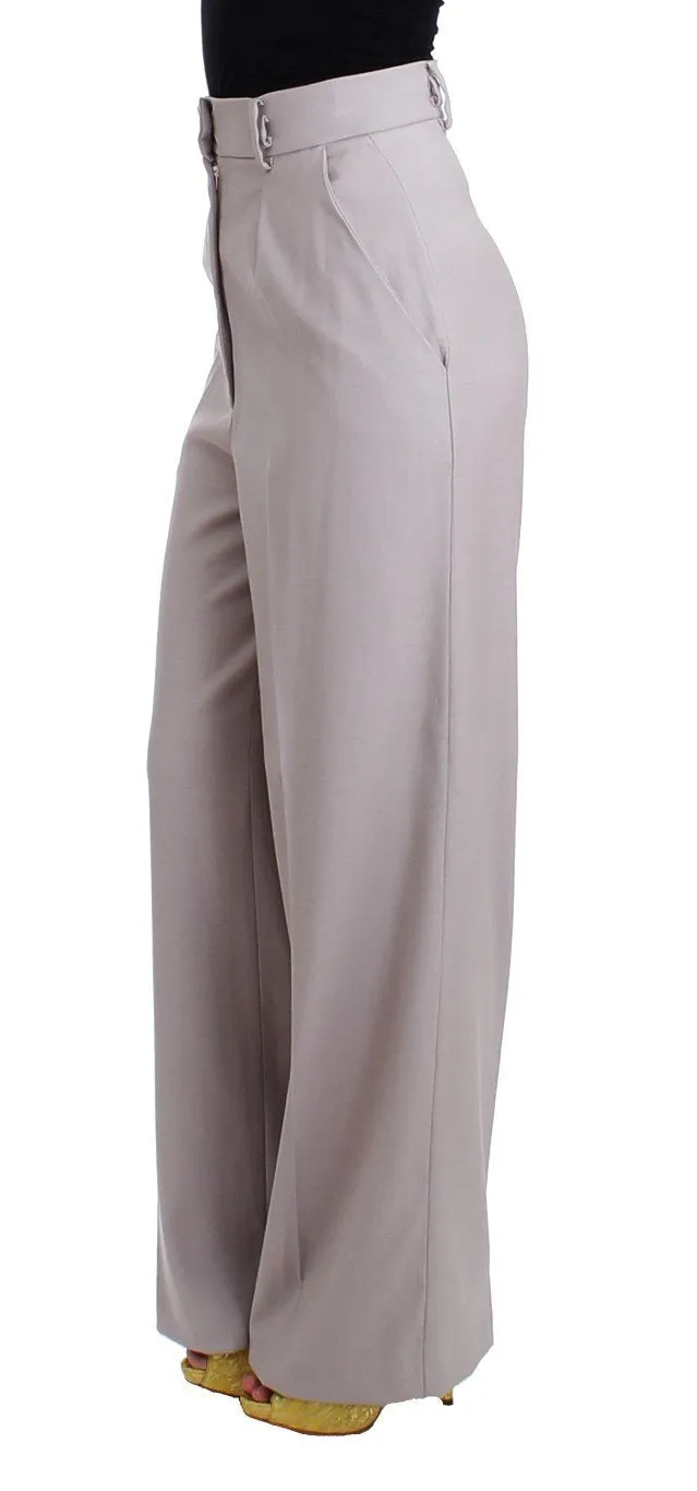 Gray high waist pants