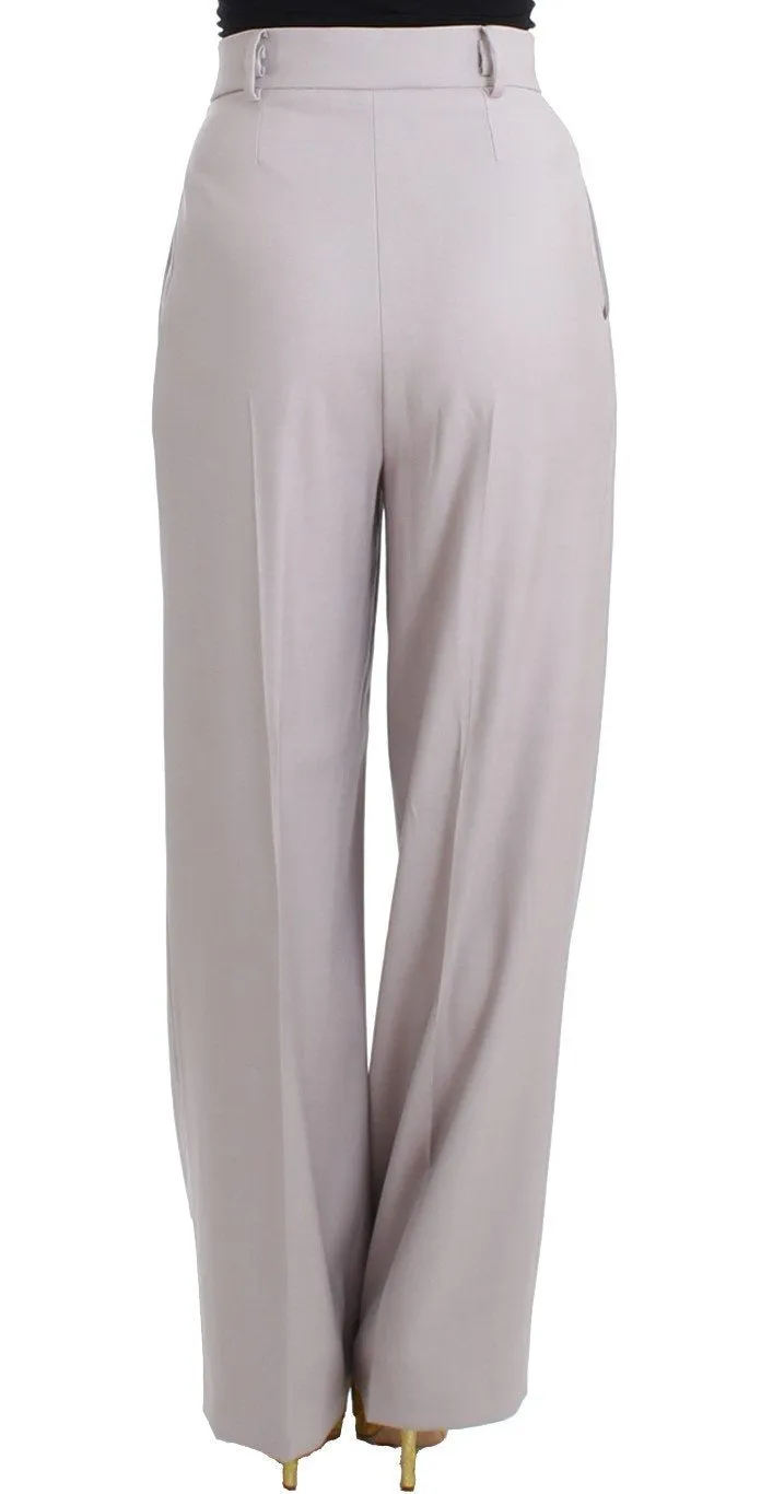 Gray high waist pants