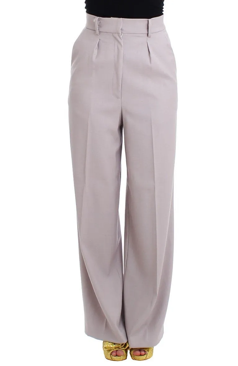 Gray high waist pants