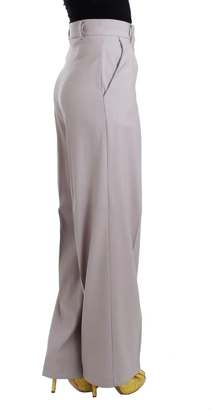 Gray high waist pants