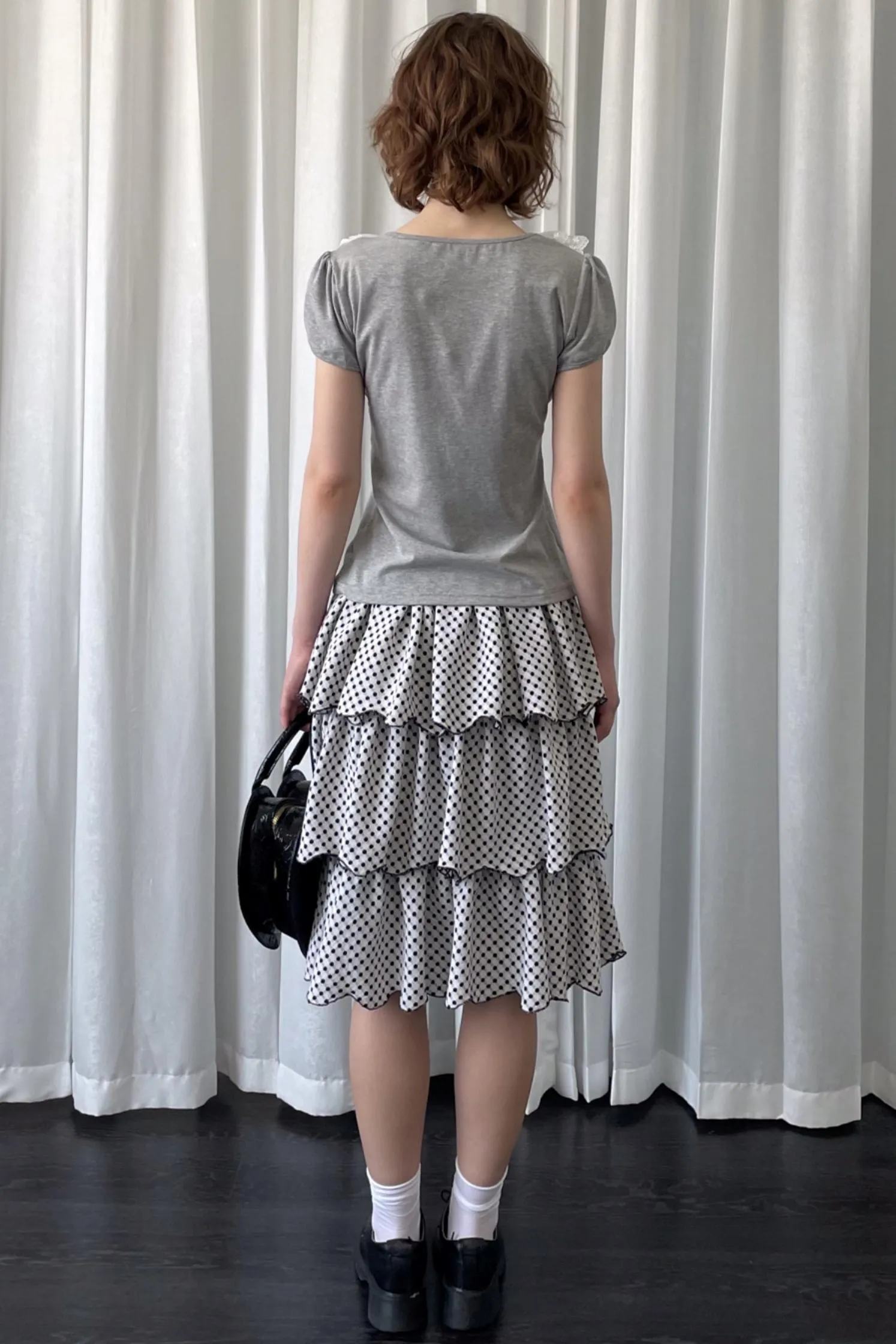 Gray V-Neck Tee