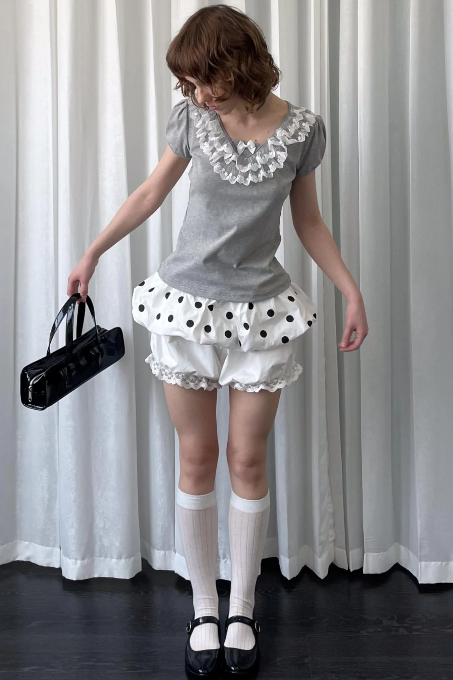 Gray V-Neck Tee