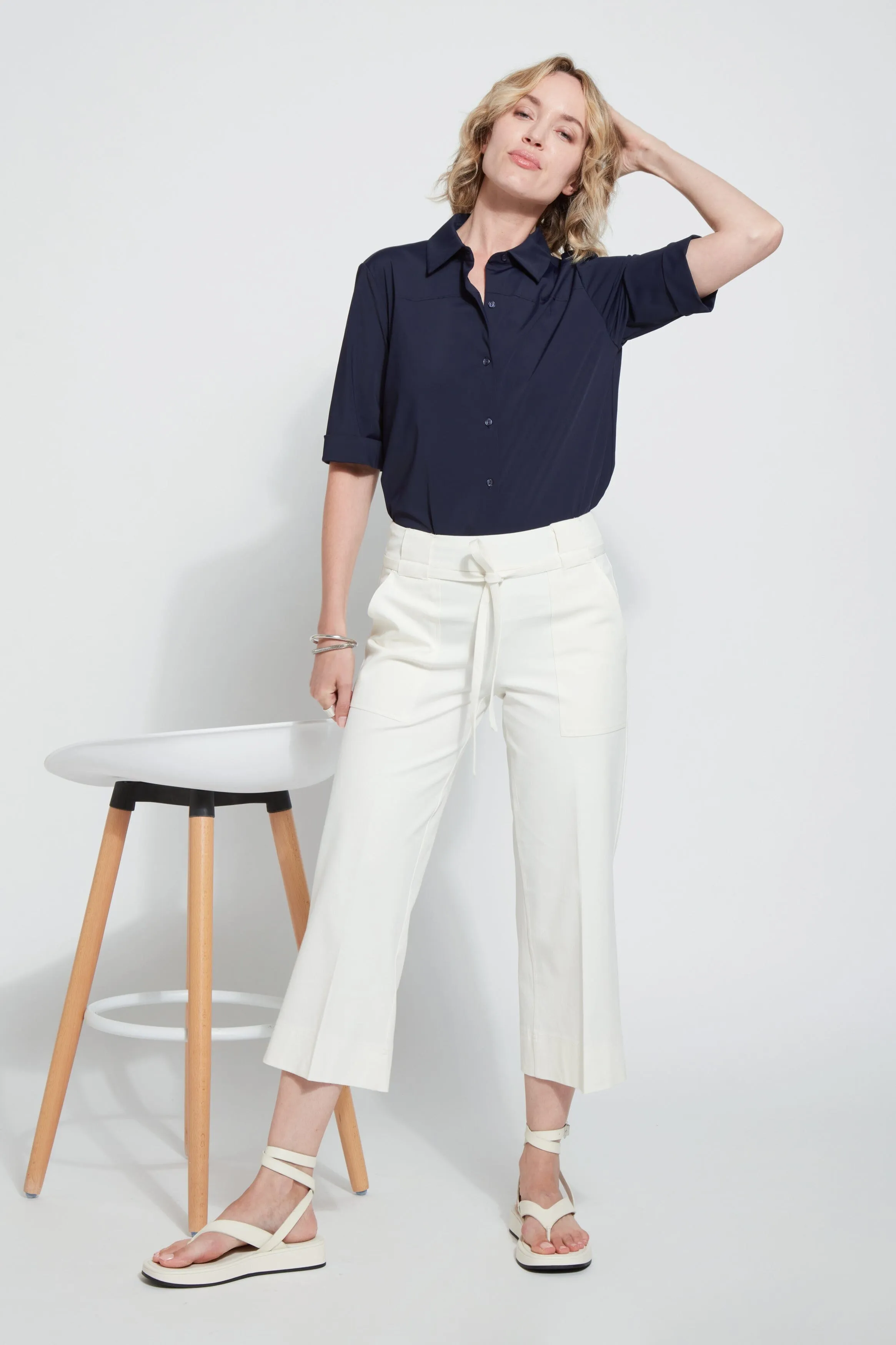 Hallie Cropped Wide Leg (25" Inseam)