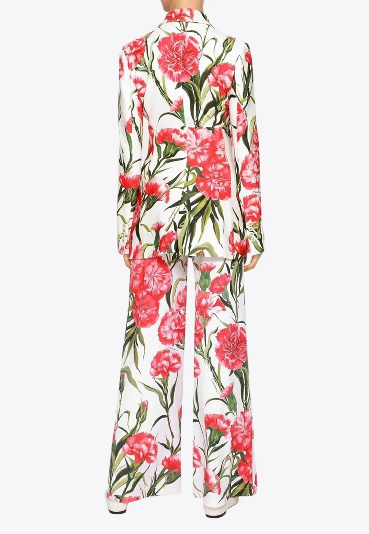 Happy Garden Double-Breasted Blazer