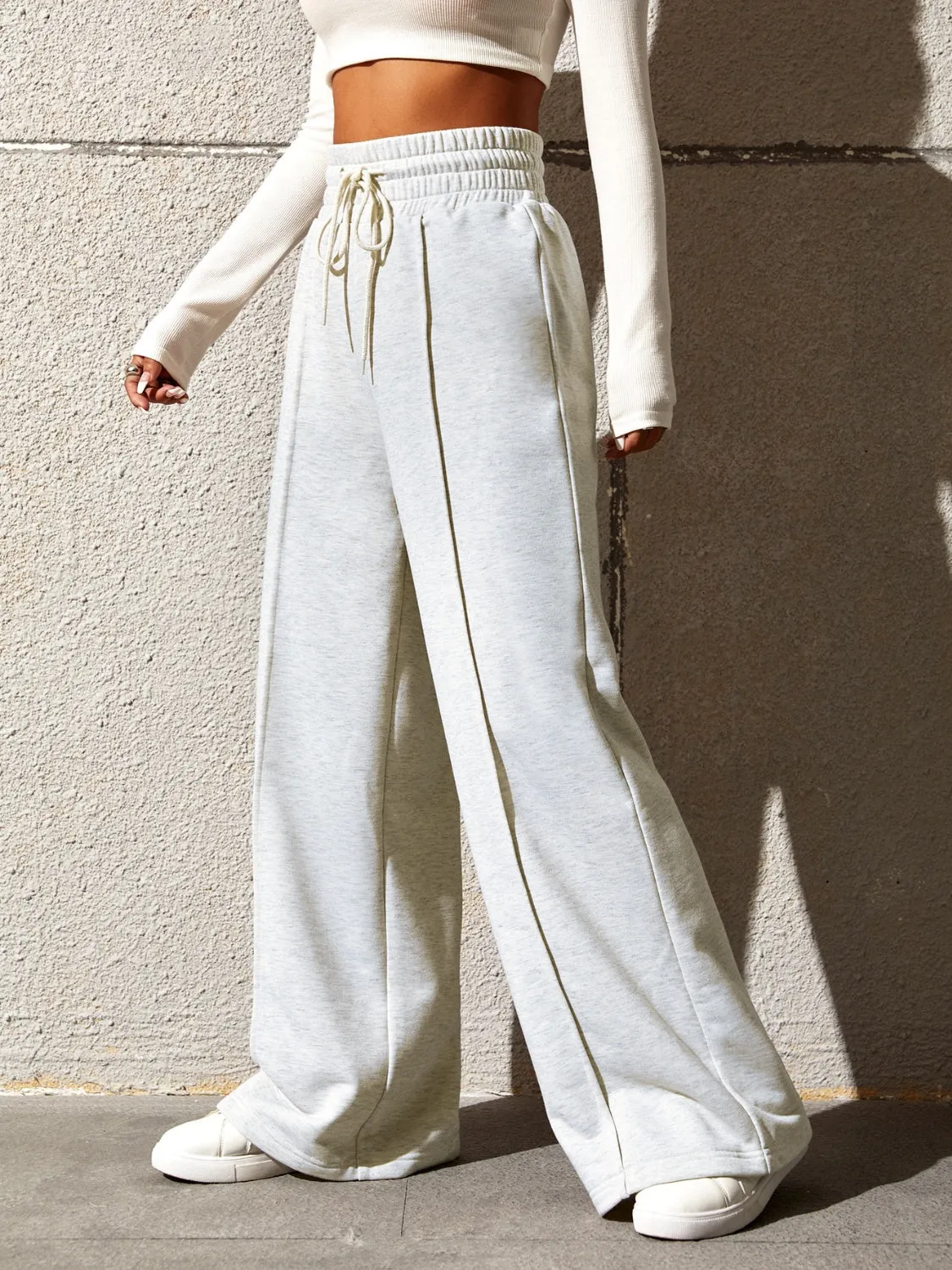 Hazel Blues® |  Honey Drawstring Elastic Waist Wide Leg Pants