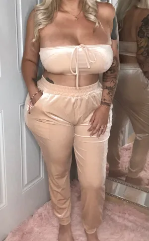 Heidi Velvet Set(taupe)