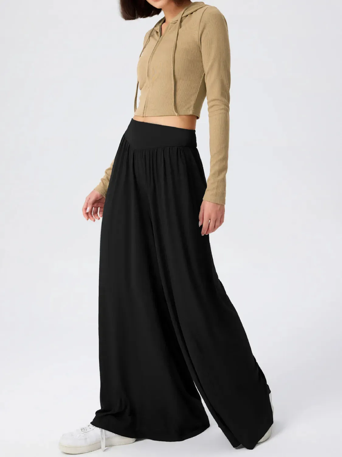 High Waist Wide Leg Pants S-2XL